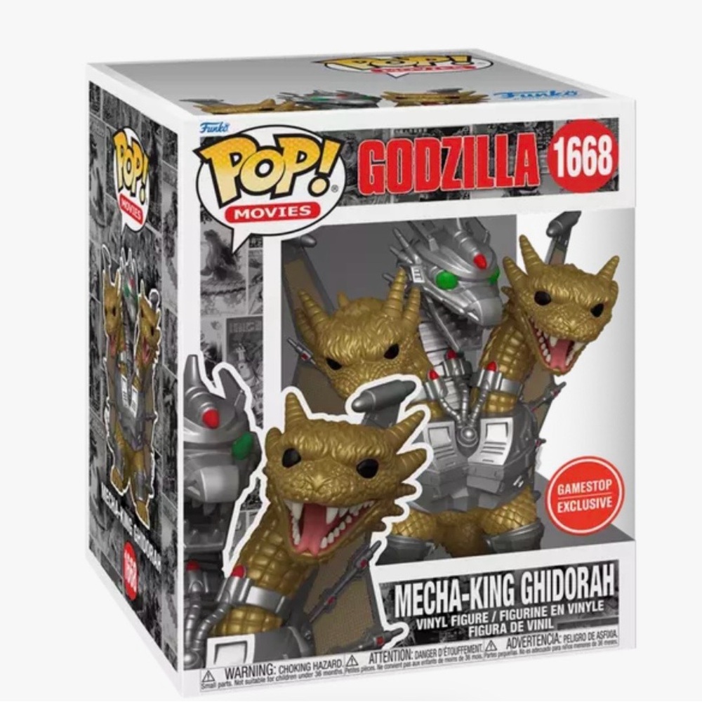 Funko Pop! 6" Deluxe Godzilla Mecha-King Ghidorah #1668 Funko Special Edition